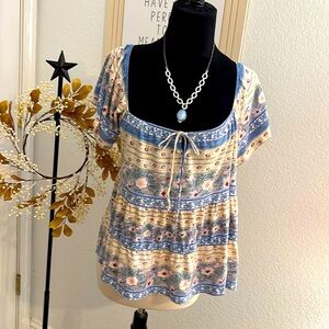 Lucky Brand Baby Doll Style top🥰